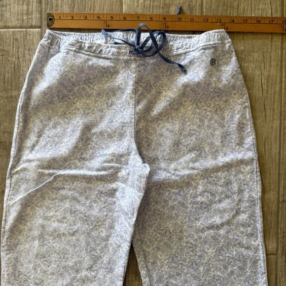 Tommy Hilfiger Womens Blue Paisley Cotton Pajama Pants Sleepwear Size S RX61S052 - Picture 9 of 9